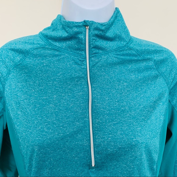 Danskin Turquoise Long sleeve Workout Top - Picture 2 of 6